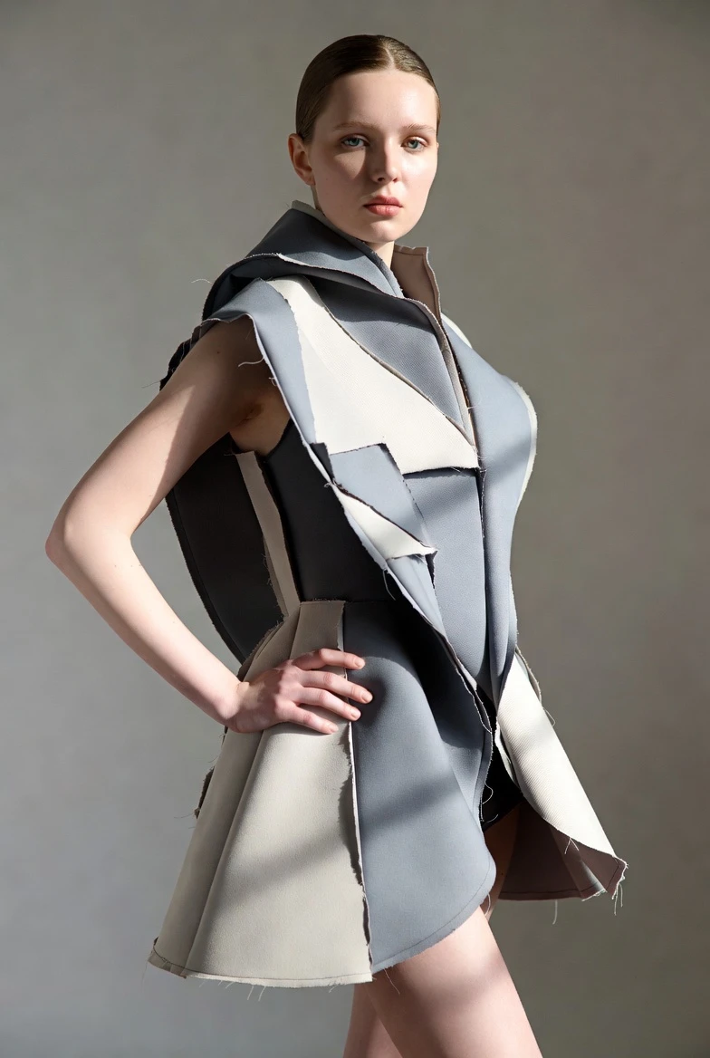 Deconstruct Perfection: Design This Raw-Edge Sculptural Gown