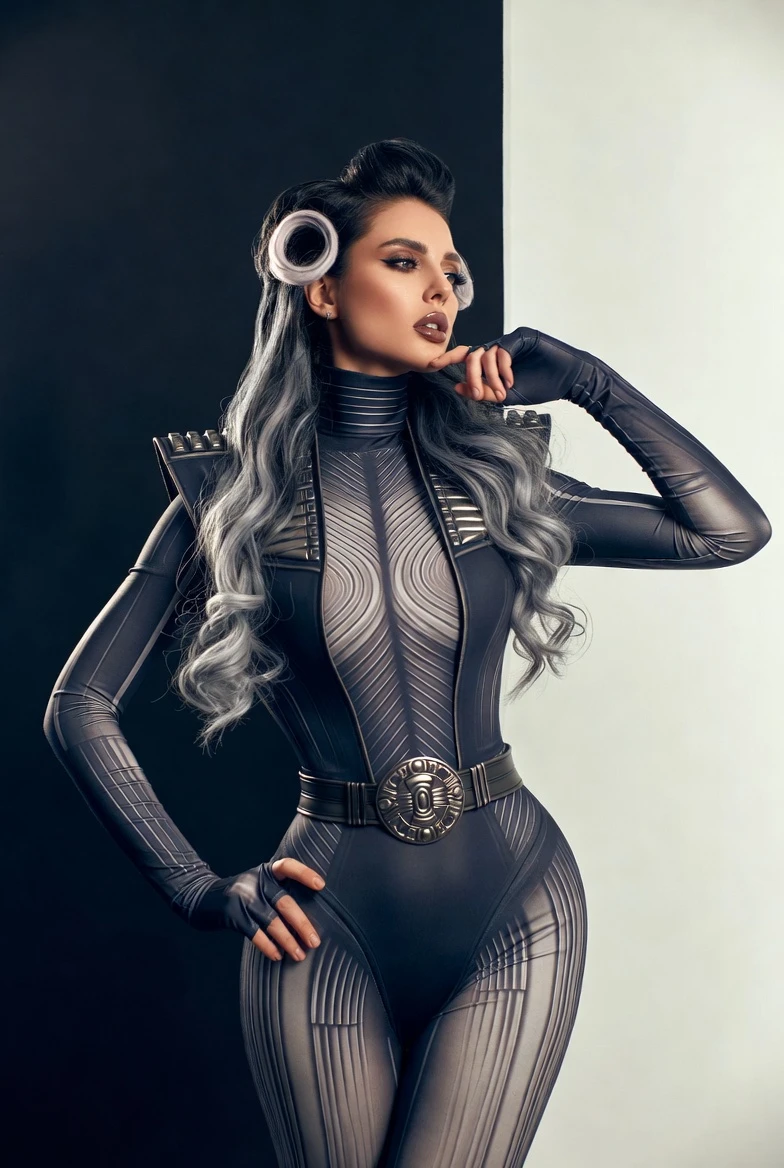 Futuristic Nanotech Monochrome Bodysuit