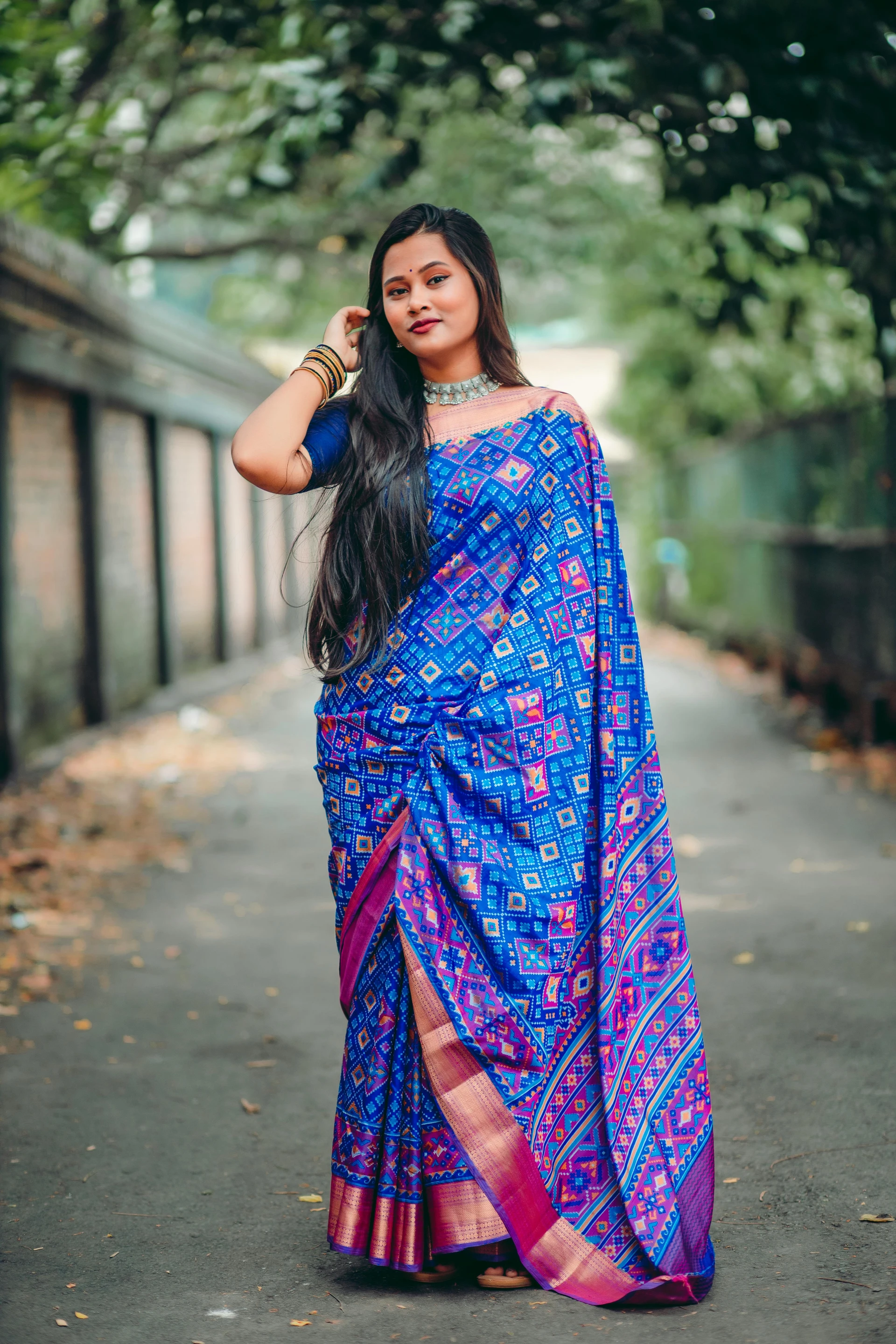 How to Drape Patola Silk Saree for Your Specific Body Type