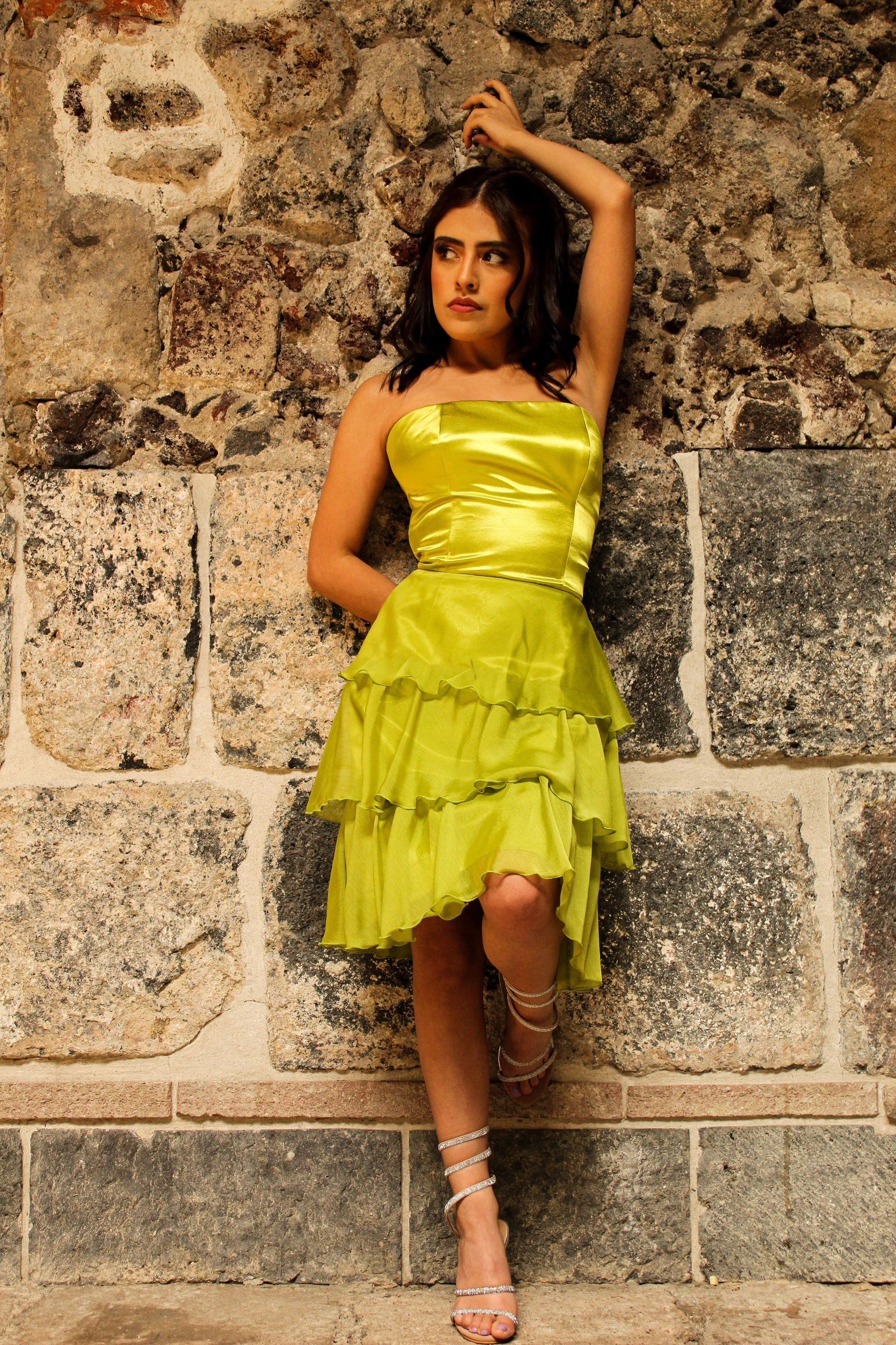 How to Style a Lime Green Dress for a Mehndi Function