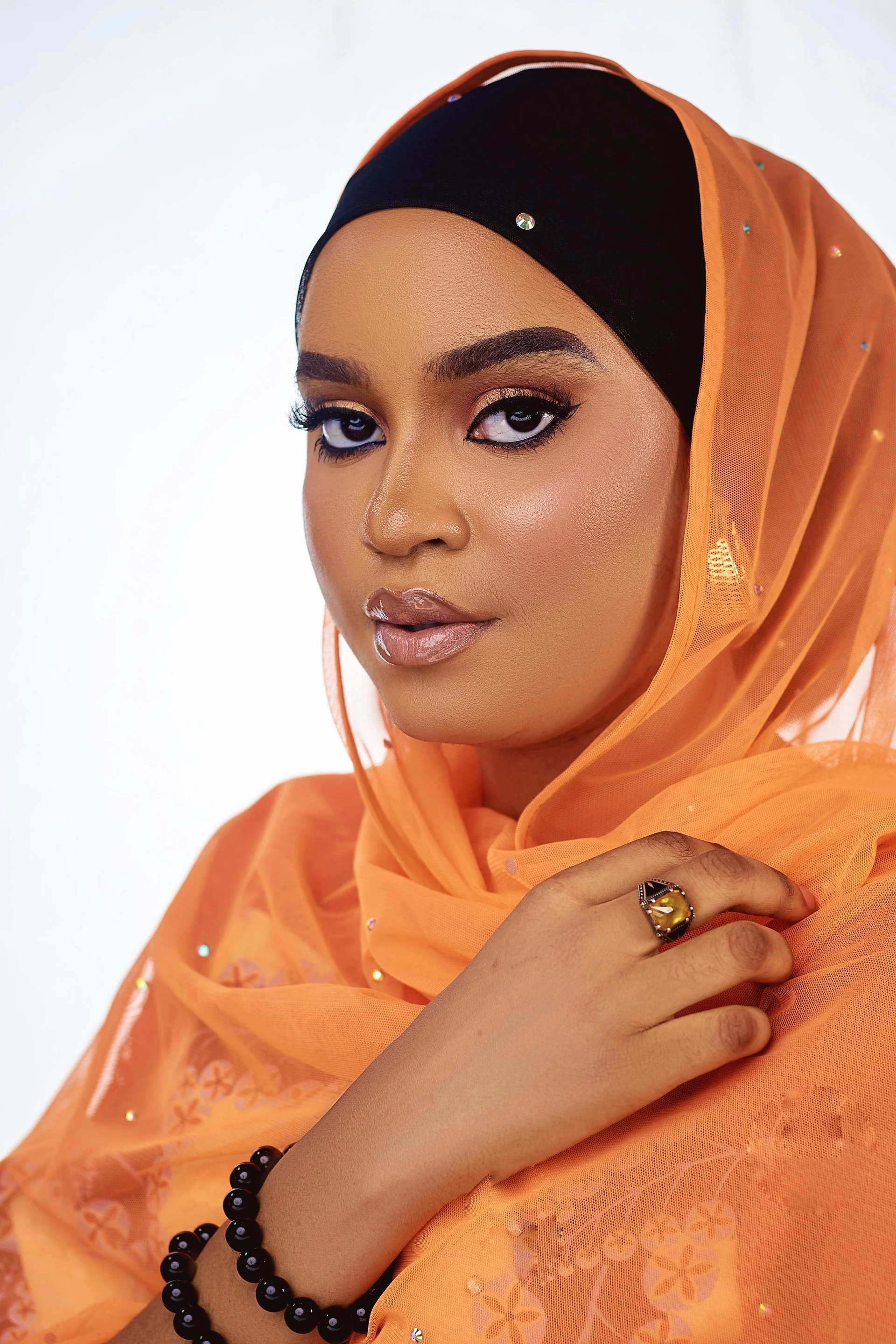 How to Style Orange Hijab Without Looking Washed Out